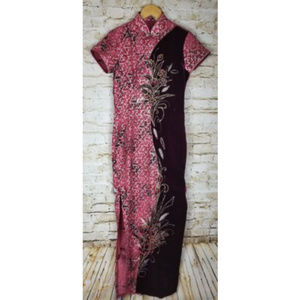 🎈Host Pick🎈 Oriental Kimono S Red Velvet 32" Bust Long Maxi